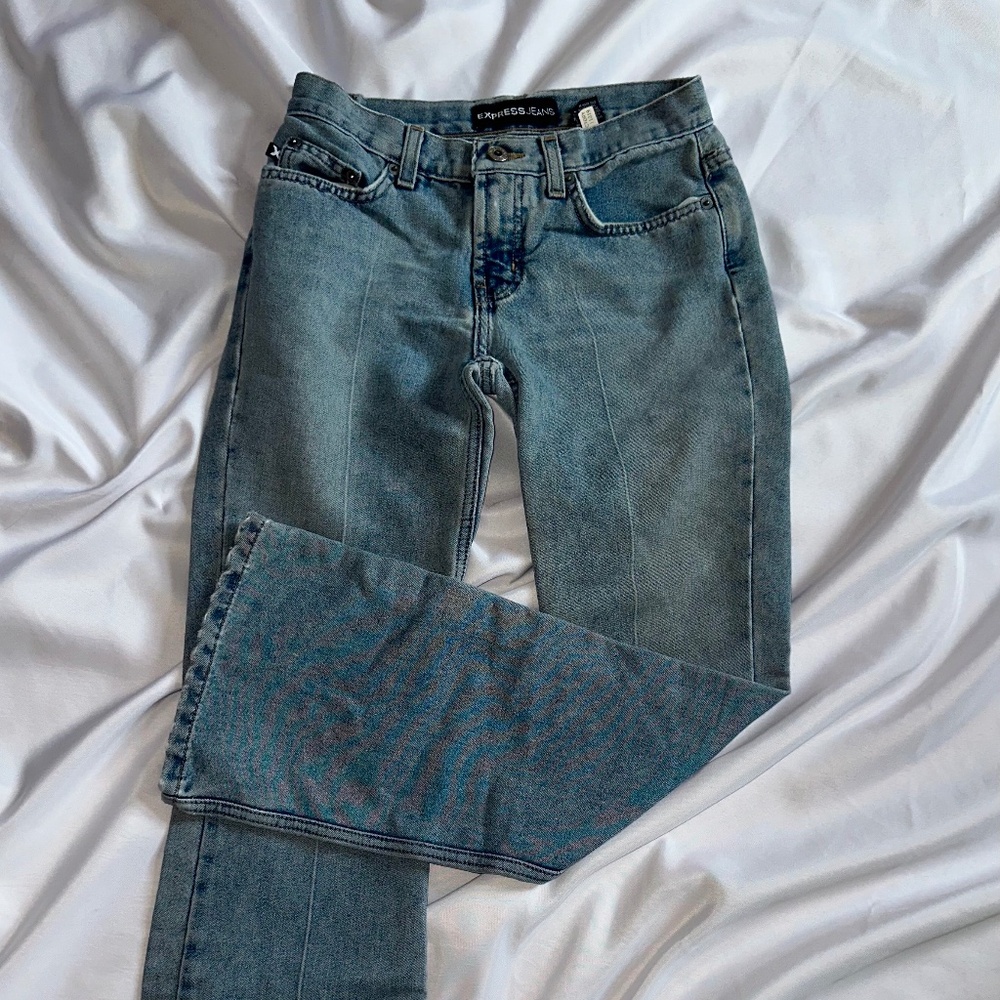 Vintage Y2K Express Hipster Flare Jeans- Size 1/2S